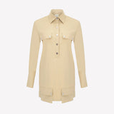 BEATRIX MINI DRESS IN BEIGE