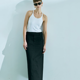 ALEXI LONG SKIRT IN BLACK