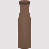 HELENE LONG DRESS IN BROWN